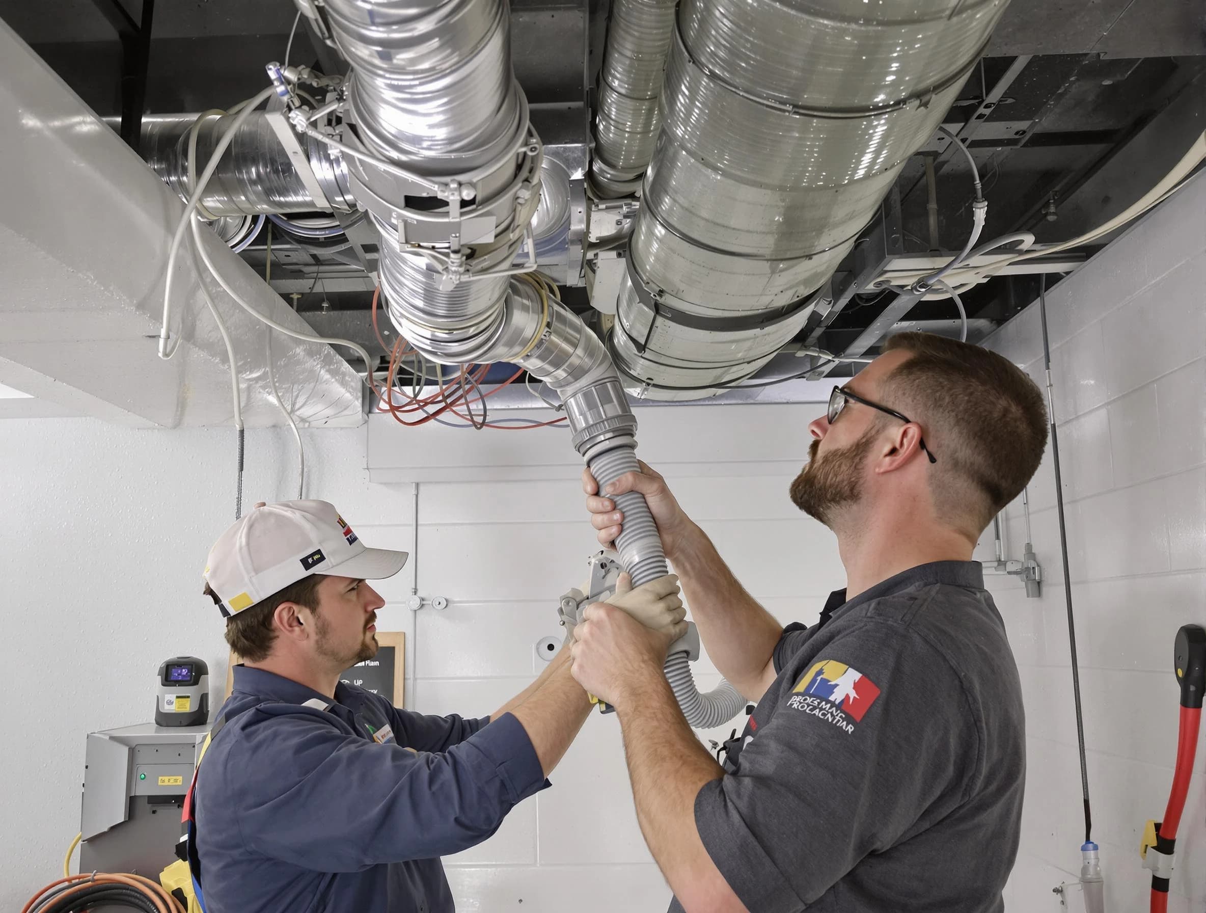 Murrieta Air Duct Cleaning technician performing thorough AC duct cleaning in Murrieta